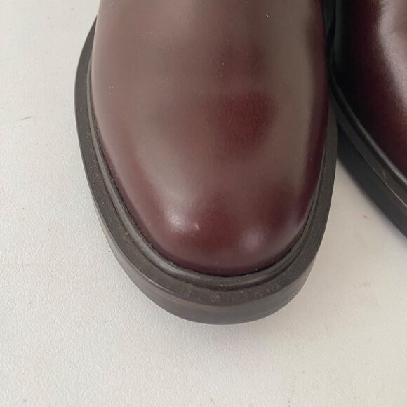 New Reformation x Kacey Musgraves Franklin Knee Riding Boot Ruby - Picture 7 of 15